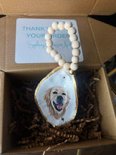 Load image into Gallery viewer, Custom Pet Portrait Hand Painted on Oyster Shell Every Day Ornaments