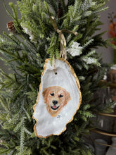 Load image into Gallery viewer, Custom Pet Portrait Hand Painted on Oyster Shell Every Day Ornaments