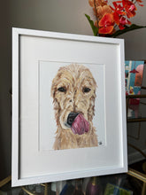 Load image into Gallery viewer, FRAMED 8x10 Custom Painted Pet Portrait