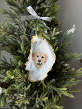 Load image into Gallery viewer, Custom Pet Portrait Hand Painted on Oyster Shell Every Day Ornaments